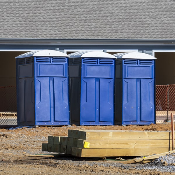 is there a specific order in which to place multiple porta potties in Reddick